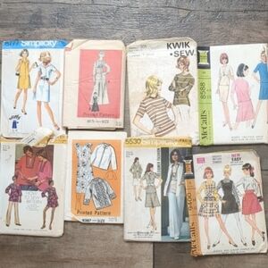 1960s-1970s Vintage Sewing Patterns Lot #1